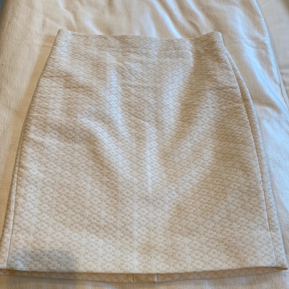 J Crew Pencil Skirt Off White